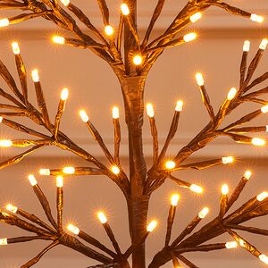 Светодиодное дерево Лозанна 78 см чёрное, 140 экстра теплых белых LED ламп с мерцанием, IP44 Kaemingk (Кейминг) фото 4