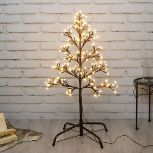 Светодиодное дерево Лозанна 78 см чёрное, 140 экстра теплых белых LED ламп с мерцанием, IP44 Kaemingk (Кейминг) фото 8