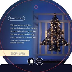 Светодиодное украшение Balcony Lights - Елочка 80 см, 72 теплые белые LED лампы, IP44 Kaemingk (Кейминг) фото 8