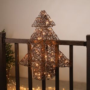 Светодиодное украшение Balcony Lights - Елочка 80 см, 72 теплые белые LED лампы, IP44 Kaemingk (Кейминг) фото 5