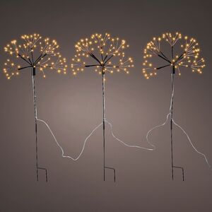 Садовый светильник Одуванчики Starburst 45 см, 240 теплых белых микро LED ламп, контроллер, таймер, IP44