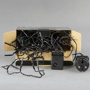 Светодиодная гирлянда Объемная 120 холодных белых LED ламп 9 м, черный ПВХ, контроллер, IP44 Kaemingk фото 3