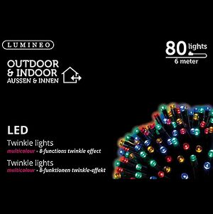 Светодиодная гирлянда Объемная 80 разноцветных LED ламп 6 м, черный ПВХ, контроллер, IP44 Kaemingk (Кейминг) фото 5