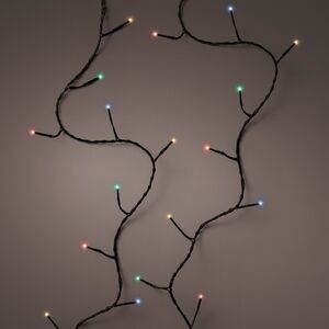 Светодиодная гирлянда Объемная 80 разноцветных LED ламп 6 м, черный ПВХ, контроллер, IP44 Kaemingk (Кейминг) фото 3