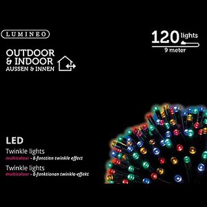 Светодиодная гирлянда Объемная 120 разноцветных LED ламп 9 м, черный ПВХ, контроллер, IP44 Kaemingk (Кейминг) фото 4