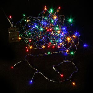Светодиодная гирлянда Объемная 120 разноцветных LED ламп 9 м, черный ПВХ, контроллер, IP44 Kaemingk (Кейминг) фото 2