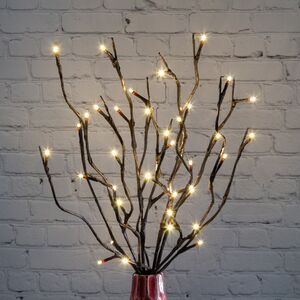 Светящаяся ветка Верба 50 см, 40 теплых белых LED ламп, IP44 (Kaemingk, Нидерланды). Артикул: 494998