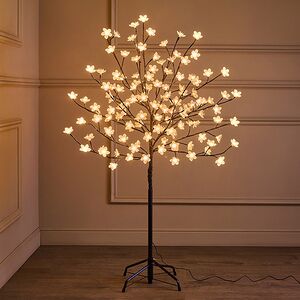 Светодиодное дерево Цветущая Яблоня 120 см, 128 теплых белых LED ламп, IP44