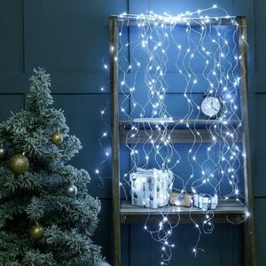 Светодиодное украшение - лиана Lustre Otto 140 см, 720 холодных белых Big&Bright LED ламп с мерцанием, IP44