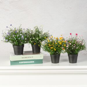 Искусственный цветок в горшке Wild Violet 26 см Summer Deco фото 3