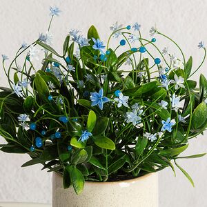 Искусственный цветок в горшке Миозотис 23 см Summer Deco фото 2