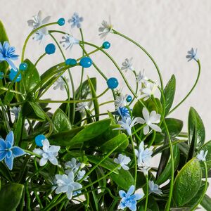Искусственный цветок в горшке Миозотис 23 см Summer Deco фото 4