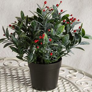 Искусственное растение в горшке Frost Garden 23 см Summer Deco фото 4