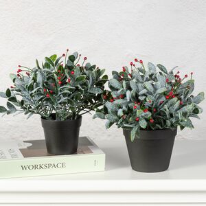 Искусственное растение в горшке Frost Garden 23 см Summer Deco фото 3