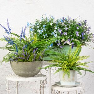 Искусственный цветок в горшке Вереск - Цветущий Водопад 23 см Summer Deco фото 5