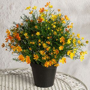 Искусственный цветок в горшке Лобелия 36 см, желтый Summer Deco фото 4