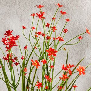 Искусственный цветок в горшке Таллинум 38 см красный Summer Deco фото 6