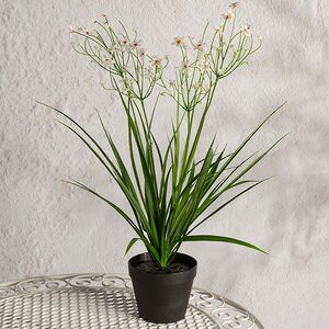 Искусственный цветок в горшке Таллинум 51 см белый Summer Deco фото 4