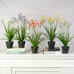 Искусственный цветок в горшке Таллинум 51 см белый Summer Deco фото 3