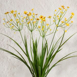 Искусственный цветок в горшке Таллинум 51 см желтый Summer Deco фото 2