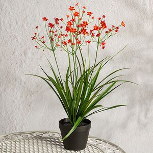 Искусственный цветок в горшке Таллинум 51 см красный Summer Deco фото 4