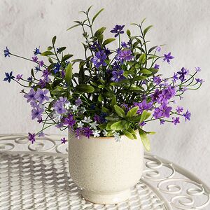 Искусственный цветок в горшке Лобелия 31 см