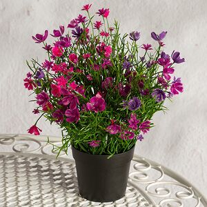 Искусственные цветы в горшке Флоксы фуксия 23 см Summer Deco фото 4