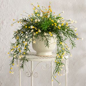 Подвесной искусственный цветок Мидлтон Стоун 43 см, желтый