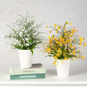 Искусственный цветок в горшке Одри - Цветущее Королевство 46 см Summer Deco фото 3