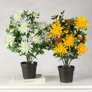 Искусственный цветок в горшке Хризантема Mentana 60 см Summer Deco фото 3