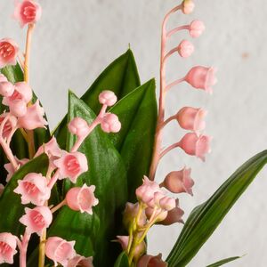 Искусственный цветок в горшке Ландыш - Романтическая Весна 23 см Summer Deco фото 6