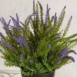 Искусственный цветок в горшке Вереск - Цветущий Водопад 23 см Summer Deco фото 2