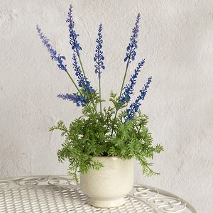 Искусственный цветок в горшке Лаванда - Маркинч 39 см