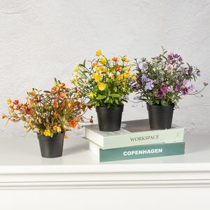 Искусственный цветок в горшке Tramonti - Тайный Сад 24 см Summer Deco фото 3