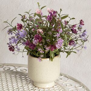 Искусственный цветок в горшке Трамонти - Цветочный Сюрприз 24 см