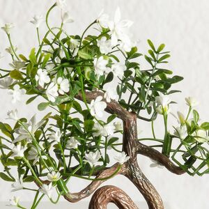 Искусственный Бонсай Цукуйоми 13 см белый Summer Deco фото 2