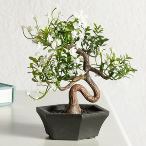 Искусственный Бонсай Цукуйоми 13 см белый