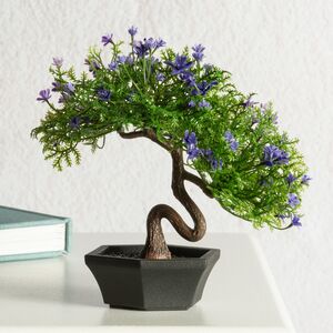Искусственный Бонсай Хинаока 14 см фиолетовый
