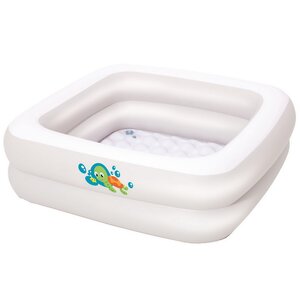 Детский бассейн с надувным дном Baby Tub 86*86*25 см, клапан