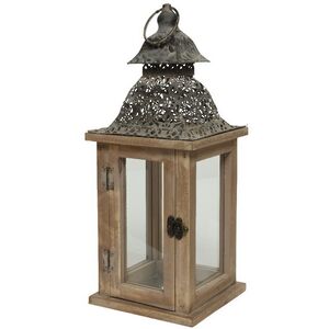 Деревянный фонарь Кабасс 40 см Kaemingk (Кейминг) фото 3