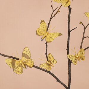 Набор декоративных украшений Gold Butterfly, 10 шт, клипса (Kaemingk, Нидерланды). Артикул: ID74991