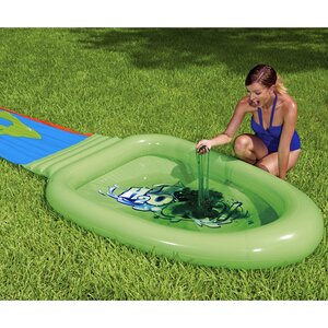 Водная дорожка для скольжения с бассейном и слаймами Splash Water Slide 701 см Bestway фото 4