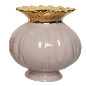 Фарфоровая ваза Melograno 16 см розовая (Kaemingk, Нидерланды). Артикул: 522679-1