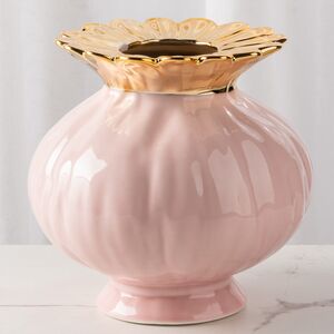 Фарфоровая ваза Мелограно 16 см розовая Kaemingk фото 3