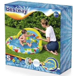 Надувной бассейн для малышей с сортером Kiddie Dream 120*117 см Bestway фото 6