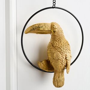 Декоративное украшение для дома Птичка - Тукан Росси 16 см (Kaemingk, Нидерланды). Артикул: 530350-1