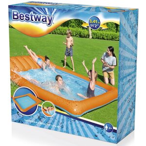 Игровой бассейн с горкой и фонтаном Splash Summer 341*213*38 см, клапан Bestway фото 9