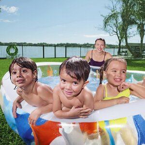Семейный надувной бассейн Красочное Лето 229*152 см, клапан Bestway фото 3