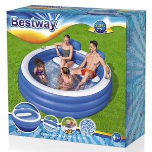 Надувной бассейн Семейный - Splash Paradise 231*219 см, клапан Bestway фото 14