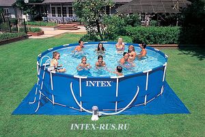 Каркасный бассейн Intex Metal Frame 366*99 см, фильтр-насос (INTEX, Китай). Артикул: 54424